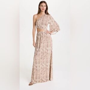 L'AGENCE Fontana One Shoulder Dress